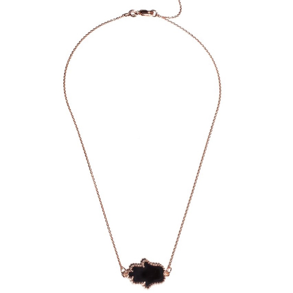 Rose Gold Hamsa Necklace by Roxy Sowlaty